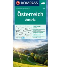 Road Maps KOMPASS Autokarte Österreich 1:300.000 Kompass-Karten GmbH