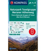 Hiking Maps South Tyrol + Dolomites Kompass-Karte 043, Naturpark Texelgruppe, Meraner Höhenweg 1:25.000 Kompass-Karten GmbH