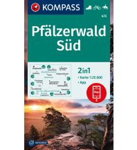 Wanderkarten Deutschland Kompass Karte 473, Pfälzerwald Süd 1:25.000 Kompass-Karten GmbH