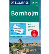 Hiking Maps Denmark + Faroe Islands Kompass-Karte 236, Bornholm 1:50.000 Kompass-Karten GmbH