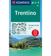 Hiking Maps South Tyrol + Dolomites Kompass-Kartenset 683, Trentino 1:50.000 Kompass-Karten GmbH