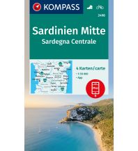 Wanderkarten Italien Kompass-Kartenset 2498, Sardinien Mitte 1:50.000 Kompass-Karten GmbH