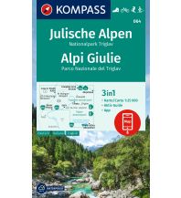 Wanderkarten Slowenien Kompass-Karte 064, Julische Alpen, Nationalpark Triglav 1:25.000 Kompass-Karten GmbH