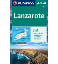 Wanderkarten Spanien Kompass-Karte 241, Lanzarote 1:50.000 Kompass-Karten GmbH