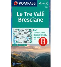 Wanderkarten Italien Kompass-Karte 103, Le Tre Valli Bresciane 1:50.000 Kompass-Karten GmbH