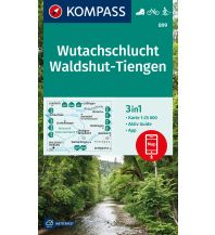 Wanderkarten Schwarzwald - Schwäbische Alb KOMPASS Wanderkarte 899 Wutachschlucht, Waldshut-Tiengen 1:25.000 Kompass-Karten GmbH
