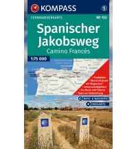 Jakobsweg / Camino de Santiago KOMPASS Wanderkarte 133 Spanischer Jakobsweg, Camino Francés 1:100.000 Kompass-Karten GmbH