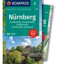 Hiking Guides KOMPASS Wanderführer Nürnberg, Frankenalb, Frankenhöhe, Steigerwald, Fränkisches Seenland, 55 Touren mit Extra-Tourenkarte Kompass-Karten GmbH