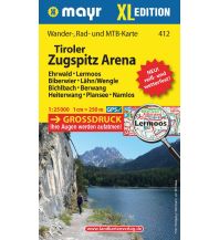 Mountainbike Touring / Mountainbike Maps Tiroler Zugspitz Arena XL 412, Ehrwald, Lermoos, Biberwier, Lähn/Wengle, Bichlbach, Berwang, Heiterwang, Plansee, Namlos Mayr Verlag