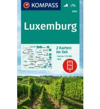 Wanderkarten Europa Kompass-Kartenset 2202, Luxemburg 1:50.000 Kompass-Karten GmbH