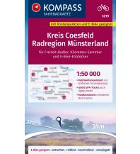 Radkarten KOMPASS Fahrradkarte 3219 Kreis Coesfeld - Radregion Münsterland mit Knotenpunkten 1:50.000 Kompass-Karten GmbH