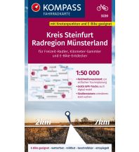 Radführer KOMPASS Fahrradkarte 3220 Kreis Steinfurt, Tecklenburger Land, Radregion Münsterland mit Knotenpunkten 1:50.000 Kompass-Karten GmbH