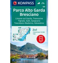 Wanderkarten Italien Kompass-Karte 689, Parco Alto Garda Bresciano 1:25.000 Kompass-Karten GmbH