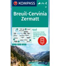 Wanderkarten Schweiz & FL Kompass-Karte 87, Breuil-Cervinia, Zermatt 1:50.000 Kompass-Karten GmbH