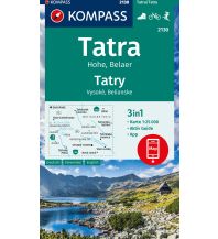 Wanderkarten Slowakei Kompass-Karte 2130, Hohe und Belaer Tatra 1:25.000 Kompass-Karten GmbH
