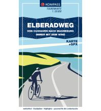 Cycling Maps KOMPASS Fahrrad-Tourenkarte Fahrrad-Tourenkarte - Elberadweg von Cuxhaven nach Magdeburg. Von Nord nach Süd - immer mit dem Wind 1:50.000 Kompass-Karten GmbH