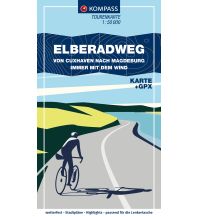 Radkarten KOMPASS Fahrrad-Tourenkarte Fahrrad-Tourenkarte - Elberadweg von Cuxhaven nach Magdeburg. Von Nord nach Süd - immer mit dem Wind 1:50.000 Kompass-Karten GmbH