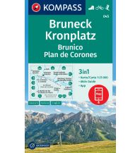 Hiking Maps South Tyrol + Dolomites Kompass-Karte 045, Bruneck/Brunico, Kronplatz/Plan de Corones 1:25.000 Kompass-Karten GmbH