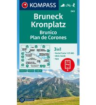 Hiking Maps South Tyrol + Dolomites Kompass-Karte 045, Bruneck/Brunico, Kronplatz/Plan de Corones 1:25.000 Kompass-Karten GmbH