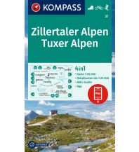 Hiking Maps Tyrol Kompass-Karte 37, Zillertaler Alpen, Tuxer Alpen 1:50.000 Kompass-Karten GmbH