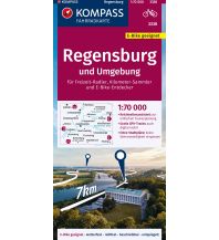 Cycling Maps KOMPASS Fahrradkarte 3330 Regensburg und Umgebung 1:70.000 Kompass-Karten GmbH