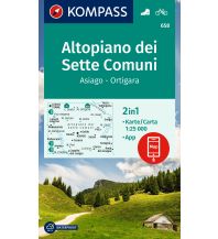 Hiking Maps Italy Kompass-Karte 658, Altopiano dei Sette Comuni 1:25.000 Kompass-Karten GmbH