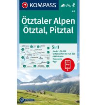 Wanderkarten Tirol Kompass-Karte 43, Ötztaler Alpen, Ötztal, Pitztal 1:50.000 Kompass-Karten GmbH