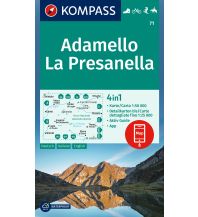 Wanderkarten Italien Kompass-Karte 71, Adamello, La Presanella 1:50.000 Kompass-Karten GmbH