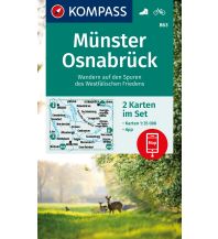 Hiking Maps Germany Kompass-Kartenset 863, Münster, Osnabrück 1:35.000 Kompass-Karten GmbH