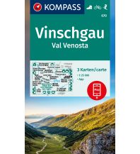 Wanderkarten Südtirol & Dolomiten Kompass-Kartenset 670, Vinschgau/Val Venosta 1:25.000 Kompass-Karten GmbH