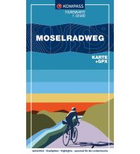 Radkarten KOMPASS Fahrrad-Tourenkarte Moselradweg 1:50.000 Kompass-Karten GmbH