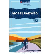 Radkarten KOMPASS Fahrrad-Tourenkarte Moselradweg 1:50.000 Kompass-Karten GmbH