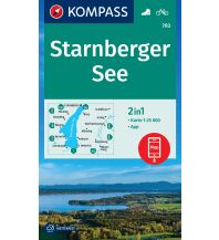 Wanderkarten Bayern Kompass-Karte 793, Starnberger See 1:25.000 Kompass-Karten GmbH