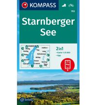 Wanderkarten Bayern Kompass-Karte 793, Starnberger See 1:25.000 Kompass-Karten GmbH