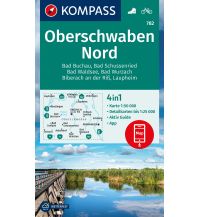 Hiking Maps Black Forest / Swabian Alps Kompass-Karte 782, Oberschwaben Nord 1:50.000 Kompass-Karten GmbH