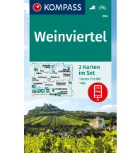 Wanderkarten Wien Kompass-Kartenset 204, Weinviertel 1:50.000 Kompass-Karten GmbH