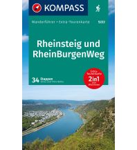 KOMPASS Wanderführer Rheinsteig RheinBurgenWeg, 34 Etappen mit Extra-Tourenkarte Kompass-Karten GmbH