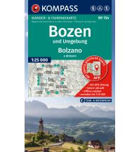 Wanderkarten Südtirol & Dolomiten Kompass-Karte 154, Bozen und Umgebung/Bolzano e dintorni 1:25.000 Kompass-Karten GmbH