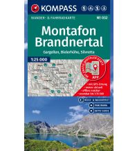 Wanderkarten Vorarlberg Kompass-Karte 032, Montafon, Gargellen, Bielerhöhe, Silvretta, Brandnertal 1:25.000 Kompass-Karten GmbH