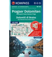 Hiking Maps South Tyrol + Dolomites Kompass-Karte 145, Pragser Dolomiten, Naturpark Fanes-Sennes-Prags 1:25.000 Kompass-Karten GmbH