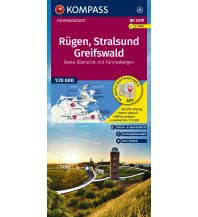 Cycling Maps KOMPASS Fahrradkarte 3319, Rügen, Stralsund, Greifswald 1:70.000 Kompass-Karten GmbH