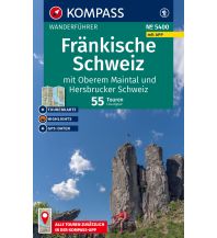 Wanderführer KOMPASS Wanderführer 5400, Fränkische Schweiz mit Oberem Maintal und Hersbrucker Schweiz, 55 Touren mit Extra-Tourenkarte Kompass-Karten GmbH