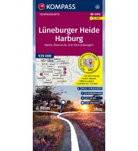 Cycling Maps Germany KOMPASS Fahrradkarte 3314, Lüneburger Heide, Harburg mit Knotenpunkten 1:70.000 Kompass-Karten GmbH