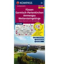 KOMPASS Fahrradkarte 3350 Füssen, Garmisch-Partenkirchen, Ammergau, Wettersteingebirge 1:70.000 Kompass-Karten GmbH