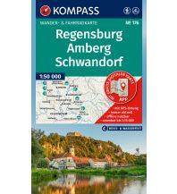 Hiking Maps Bavaria Kompass-Karte 176, Regensburg, Amberg, Schwandorf 1:50.000 Kompass-Karten GmbH