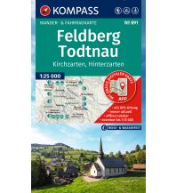 Hiking Maps Black Forest / Swabian Alps KOMPASS Wanderkarte 891 Feldberg, Todtnau, Kirchzarten, Hinterzarten 1:25.000 Kompass-Karten GmbH