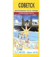 City Maps FGUBP Balt Stadtplan - Sovetsk Tilsit Stadtzentrum 1:7.000 Jana Seta