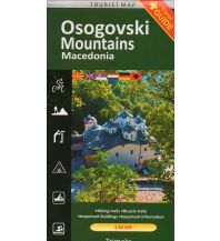 Hiking Maps North Macedonia Trimaks Tourist Map Makedonien - Osogovski Mountains 1:60.000 Trimaks 