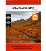 Hiking Maps North Macedonia MAIML Wanderkarte Jablanica Mountain 1:30.000 Macedonian Association of International Mountain Leaders