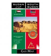 Road Maps Gizi Geographical Map - Sudan & South Sudan 1:2.500.000 Gizi Map